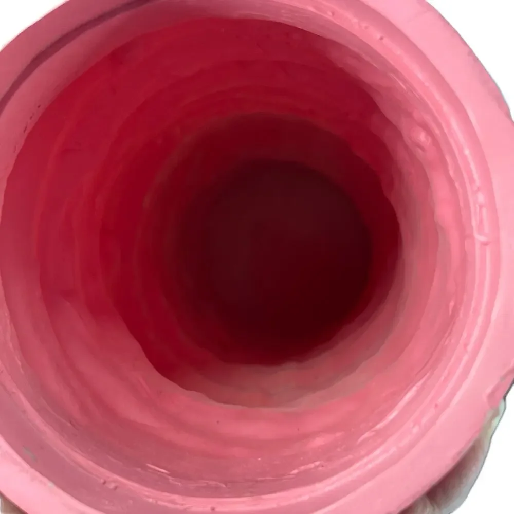 Breast Cancer Awareness Vase Iconic Pink Ribbon Faith Hope Strength Courage